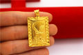 Copper-plated Vietnamese sand gold classic men's dragon brand Guanyin Guan Gong pendant jewelry that will not fade for a long time gold-plated jewelry. 