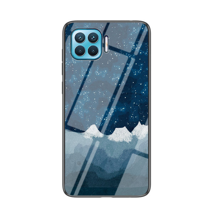 Back%20Cover%20For%20OPPO%20F17%20Case%20Moon%20and%20Star%20Tempered%20Glass%20Protector%20Protection%20Cover%20for%20OPPO%20F17%20Phone%20cases%20-%20Image%204
