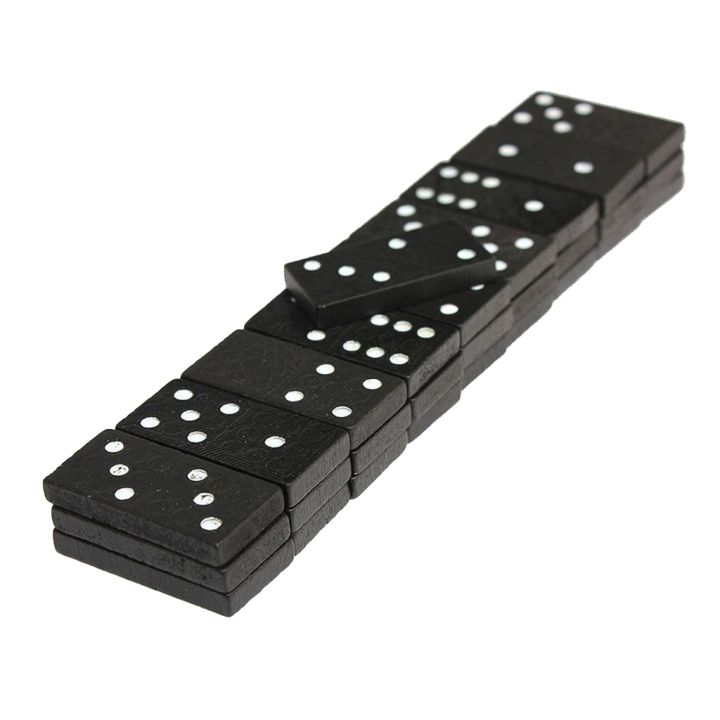 【DATA FROG Global MALL】(NEW)Children's Domino Game Toy Set of 28 Pcs Wooden Traditional