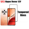 3 IN 1 OPPO Reno 12F Tempered Glass Film For Reno 12 F Reno 11F Full Cover Screen Protector Glass +Camera Lens Film+back film. 