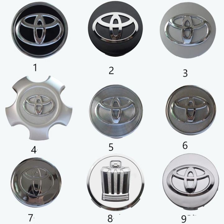 1PCs car wheel center hubcap hub cap emblem for Toyota RAV4 Altis Camry Yaris vois Carola Hilux Innova Hiace Fortuner (2-62mm)