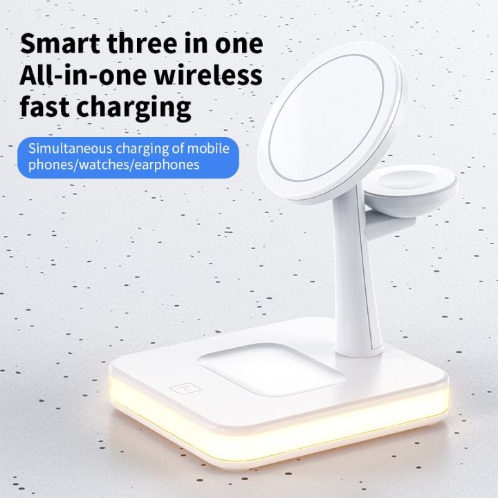 HOCE%2015W%204%20in%201%20Magnetic%20Wireless%20Chager%20For%20Magsafe%20iPhone%2012%2013%2014%2015%20Pro%20iWatch%20Airpods%20Pro%202%20Magnetic%20Fast%20Charging%20Station%20Dock%20Stand%20LED%20Touch%20Light%20Charger%20Stand%20on%20Desk%20-%20Image%206
