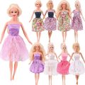 【The road to happiness Store】Handmade Doll Dress for Barbie Doll Princess Short Gown Skirt Daily Pants Fashion Doll Accessories. 