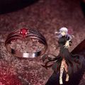 Adjustable Size Red Stone Anime Fate Stay Night Seto Kaiba Demon Slayer Anime Silver Rings. 