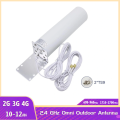 12dBi 2G 3G 4G LTE Omni Antenna 4G Antenna CRC9 SMA TS9 2.4Ghz Exterior Ceilling 5m Cable 698-2700MHz Indoor Outdoor Antenna.