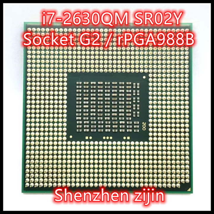 I7-2630qm I7 2630qm Sr02y 2.0 Ghz Quad-Core Eight-Thread Cpu Processor 6m 45w Socket G2 / Rpga988b