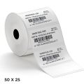 50mm*25mm 2"x1" Direct Thermal Label Sticker 1 Roll 1,000 Sticker Per Roll | Blank Adhesive Direct Thermal (DT) Barcode Label Stickers | Garments, Courier, Grocery, Super Shop, Food & Pharmaceuticals Labels.. 