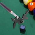 Billiards Cue Bridge, Cue Rest Telescoping Stick with Removable Head, Snooker Pool Table Accessories. 