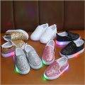 Kids Led Sneakers Lighted Baby Toddler Sneakers Sequin Girl Light Shoes 2020 Autumn Luminous Shoes For Boys 1 2 3 4 5 6 Year Old. 