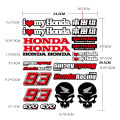 For Honda Motorcycle Sticker Decal Helmet CBR650R CBR500F CBR1000RR. 