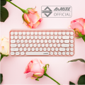 Ajazz 308i Bluetooth Wireless Keyboard Round Keycaps 84 Keys. 