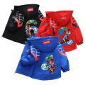 Children's Spiderman Hooded Jacket 2 3 4 5 6 Years Autumn Boy's Windbreaker Zipper Hoodie Baby Boys Birthday Present Hulk Jacket. 