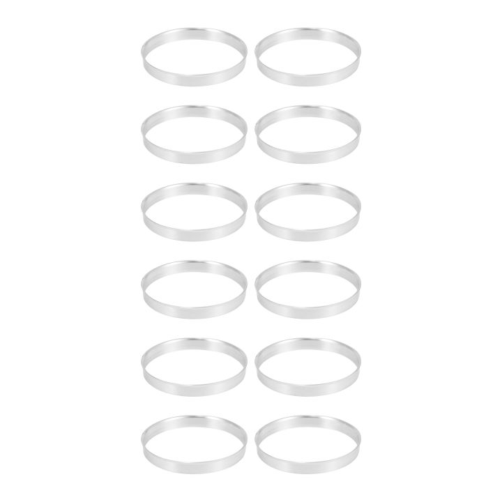 12 x Universal Aluminum Hub Ring Wheel Spacer Set 74.1mm O/D 72.6mm I/D