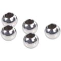 1 bag / 20 pieces Stainless Steel Beads of Metal Craft Beads Size 6mm for Jewelry Creation Jewelry Accessory.