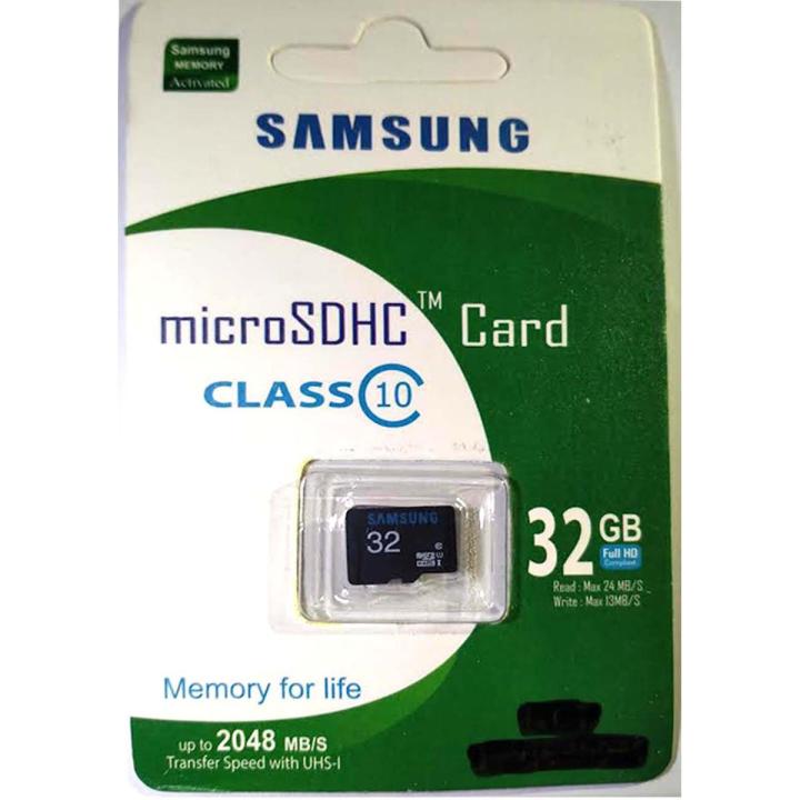32GB Samsung Class 10 Micro SDHC Memory Card-Black