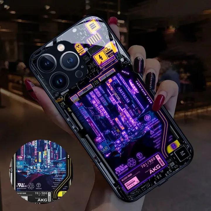 Cyber%20Punk%20Style%20Smart%20voiced%20induction%20luminous%20mobile%20phone%20case%20For%20OPPO%20A93/A97%20A55/A54/A56/A57%20Realme%20V23%20A77/A72%205G%20Covers%20-%20Image%206