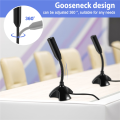 Spreeshop USB Microphone Web Flexible Noise Canceling Mic For PC Computer Laptop Stand.