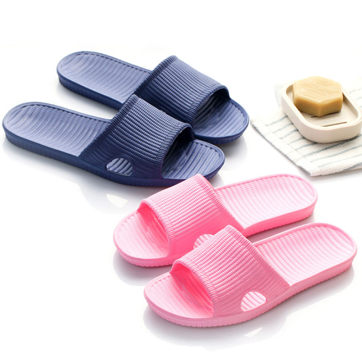 New Summer EVA Bathroom Women Indoor Anti slip Couples Bathing Home Soft Sole Cool Slippers for Men