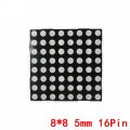 2088AS RED Color LED 60mm DOT Matrix Round Dot 8x8 5mm LED 16 Pin Leads Common Anode 7 Segment Display For Panel Moving Text Massage Arduino. 
