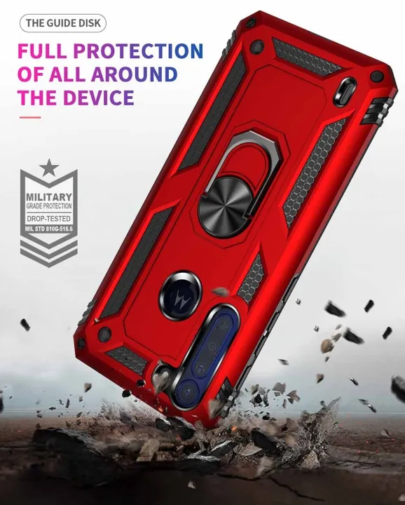 xprmy%20for%20Motorola%20One%20Fusion%20phone%20Case%20Luxury%20Armor%20Shockproof%20TPU%20PC%202%20in%201%20360%20Degree%20Rotating%20Holder%20Ring%20Back%20Cover%20-%20Image%203