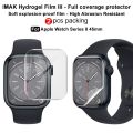 For Apple Watch Series 8 45mm 2pcs imak Curved Full Screen Hydrogel Film Protector.