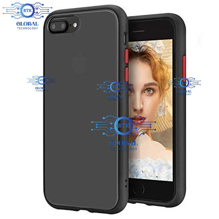 Apple iPhone 7 Plus Luxury Shockproof Frosted Transparent Matte Phone Back Cover