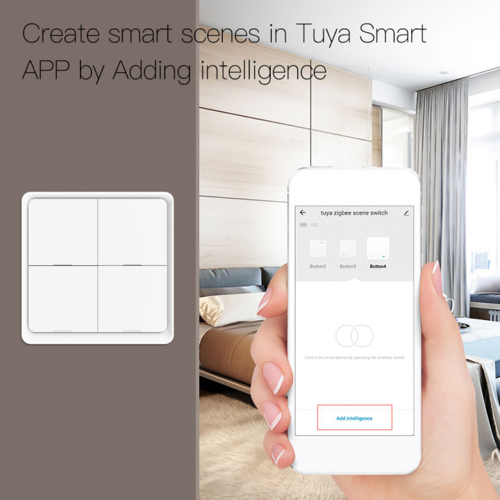 Migeet%20Wireless%20Scene%20Switch%20Push%20Button%20Smart%20Switch%20Wall%20Panel%20Power%20unit%20Powered%20Tuya/%20Smart%20Life%20APP%20Remote%20Control%20for%20Smart%20Home%20Devices(ZigBee%20Hub%20Required),%20Black%204%20Gang%20-%20Image%204