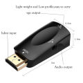 VAORLO HDMI To VGA Converter Male-Female 15 Pin Adapter With Audio FHD 1080P 720P 480P For PC Laptop T V Box PC Display Projector. 