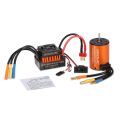 GoolRC Upgrade Waterproof 3650 3900KV Brushless Motor with 60A ESC Combo Set for 1/10 RC Car Truck RC Parts. 
