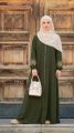Sabiha Embroidery Borkha For Women - Original Dubai Cherry Fabric Borkha.
