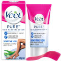 Veet Pure™ Hair Removal Cream 25g Sensitive Skin for Body & Legs, Freshest Smell with Aloe Vera Extract Leaves Skin Feeling Smooth, Moisturized & Visibly Glowing, Dermatologically Tested. 