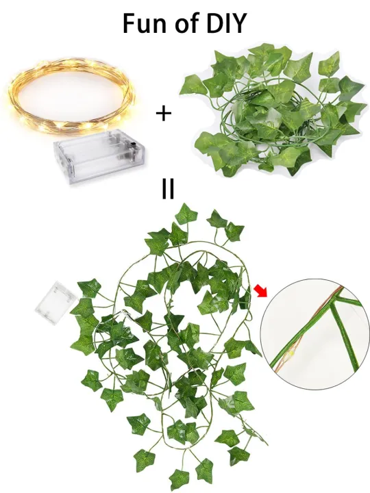 LED%20Ivy%20Fairy%20String%20Lights%20Garden%20Outdoor%20Leave%20Wall%20Fence%20Light%2015%20feet/578%20-%20Image%202
