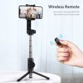 Andoer F3 Smartphone Video Kit Phone Video Rig with Rechargeable LED Video Light + Mini Microphone + Stretchable Selfie Stick Tripod-black. 