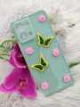 OPPO F21 4g Pro / Reno7 4G phone Case Luxury Emerald marble Fashion Female Lady Rhinestone back cover Casing. 
