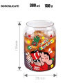 Cartoon Crayon Shin-Chan Crocodile Glass Hexagonal Cup Cola Cup Heat-Resistant Glass Milk Juice Cup Girls Creative Giftscosplay. 