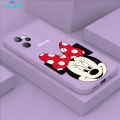 ZeroQiQi for Realme C35 / Realme Narzo 50A Prime Back Cover Cartoon Cute Mouse Full Lens Protection Thin Anti Drop Phone Case Built in Thin Pile Silicone Soft Case. 