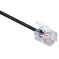 1PC Phone Adapter rj11 to 3.5 female Adapter Convertor Cable PC Computer Headset Telephone - Black.