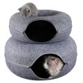 Donut Cat Bed Pet Cat Tunnel Interactive Game Toy Cat Bed Dual-use Indoor Toy Kitten Sports Equipment Cat Training Toy Cat House. 