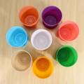 JOUYI 16 Pcs 4 Inch Small Plant Pots Colorful Plastic Flower Pots Indoor Plant Pots.