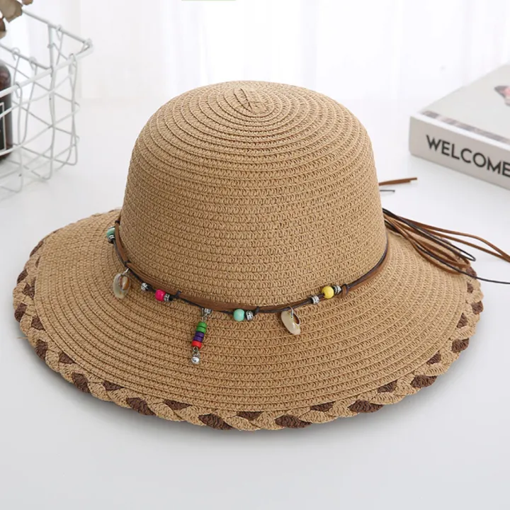 Floral%20Straw%20Hat%20UV%20Protection%20Lightweight%20Wide%20Brim%20Women's%20Sun%20Hat%20Natural%20Straw%20Foldable%20Beach%20Hat%20for%20Beachwear%20Sun%20Protection%20Vacation%20Accessory%20Outdoor%20Activities%20Fashionable%20Headwear%20-%20Image%208