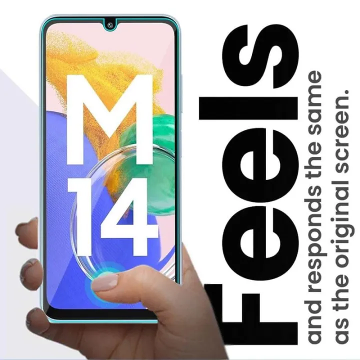Samsung%20Galaxy%20M14%204G%20Full%20Glue%20Tempered%20Glass%20Screen%20Protector%20-%20Transparent%20-%20Image%204
