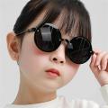 Cute Round Sunglasses For Kids Girls Boys Children's Sun Glasses Fashion Transparent Jelly Color Goggles Baby Student Eyeglasses. 