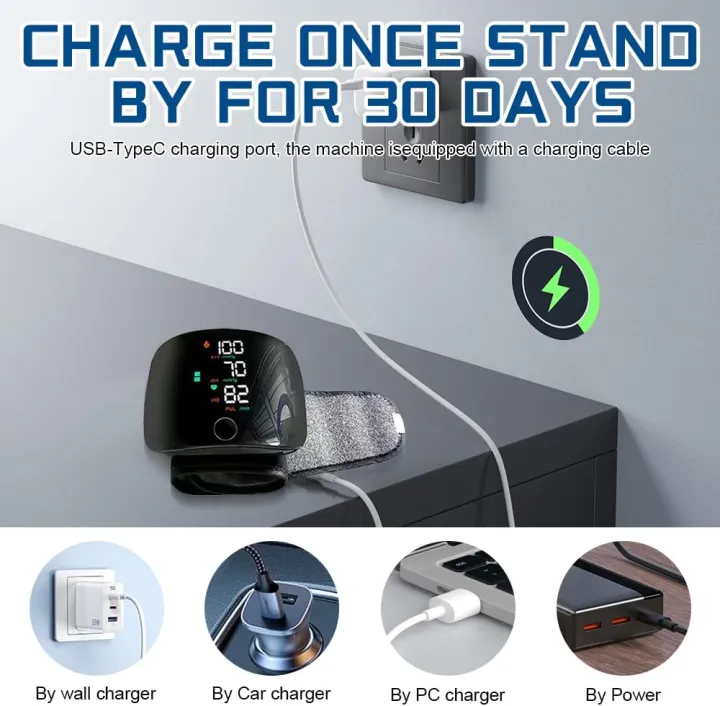 Blood%20Pressure%20Monitors,%20Automatic%20Wrist%20Blood%20Pressure%20Monitors%20with%20Digital%20LCD%20Screen,%20Adjustable%20Cuff%20Blood%20Pressure,%20Rechargeable%20Wrist%20BP%20Monitor%20with%2099%20x%202%20Reading%20Memory%20-%20Image%203