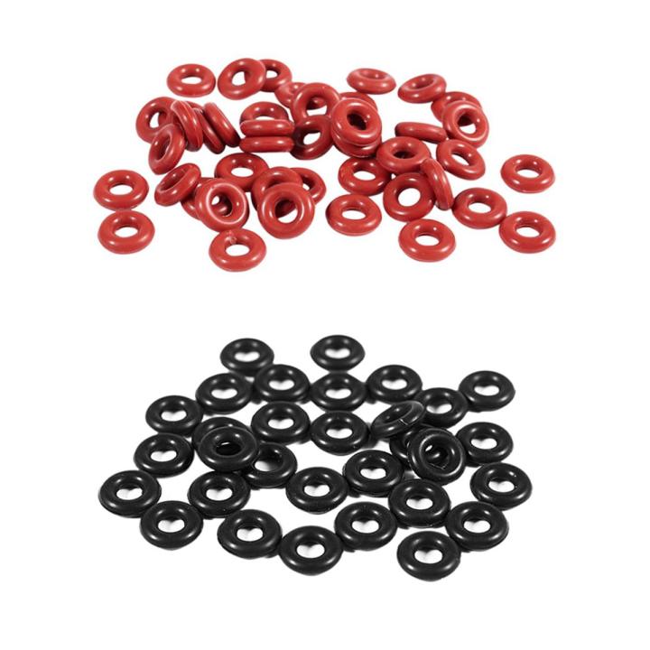 50Pcs Silicone O Ring Seal Sealing Gasket 3Mm X 8Mm X 2.5Mm & 30Pcs 2.5Mm X 6.5Mm X 2Mm Rubber O Rings for Fishing