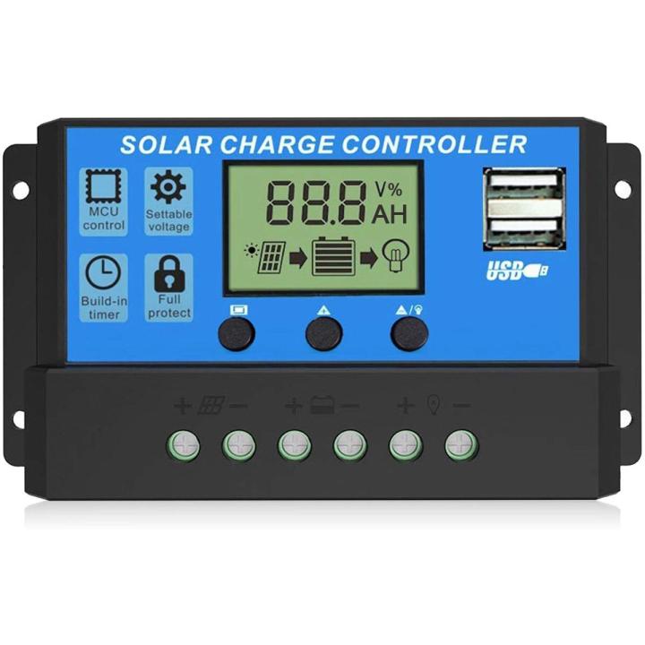 Usb পোর্ট সহ 20a 12v সোলার চার্জ কন্ট্রোলার - solar charge controller