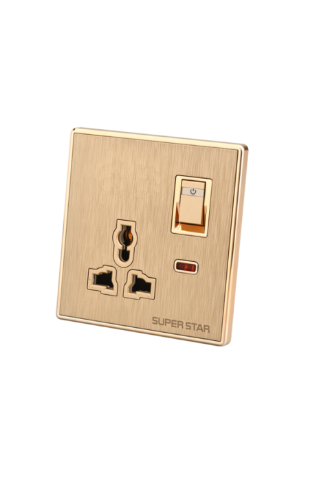 Super%20Star%20Glamour%2013A%203%20Pin%20Multi%20Function%20Combined%20Socket%20with%20Switch%203Pin%20Electrical%20Wall%20Outlet%20with%20Indicator%20-%20Image%202