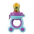 Cute Cartoon Baby Fruit Feeder Soft Silicone Pacifier Children Fresh Food Nibbler Supplementary Food Feeder Baby Feeding Pacifier with Cover.