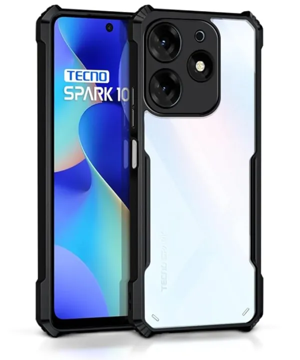 TECNO SPARK 20 PRO 5G Protective Black Border Crystal Clear Xundd ...