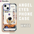 Jizetin for iPhone 13 Back Cover Splendid Moon Astronaut Lens Full Protection Frame Phone Case Soft TPU Shockproof Mobile Phone Cases.