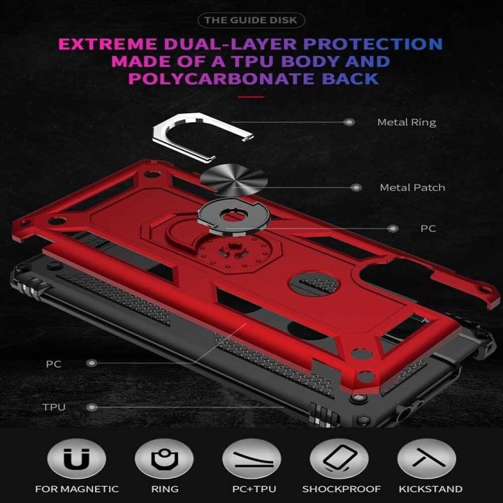 xprmy%20for%20Motorola%20One%20Hyper%20phone%20Case%20Luxury%20Armor%20Shockproof%20TPU%20PC%202%20in%201%20360%20Degree%20Rotating%20Holder%20Ring%20Back%20Cover%20-%20Image%203